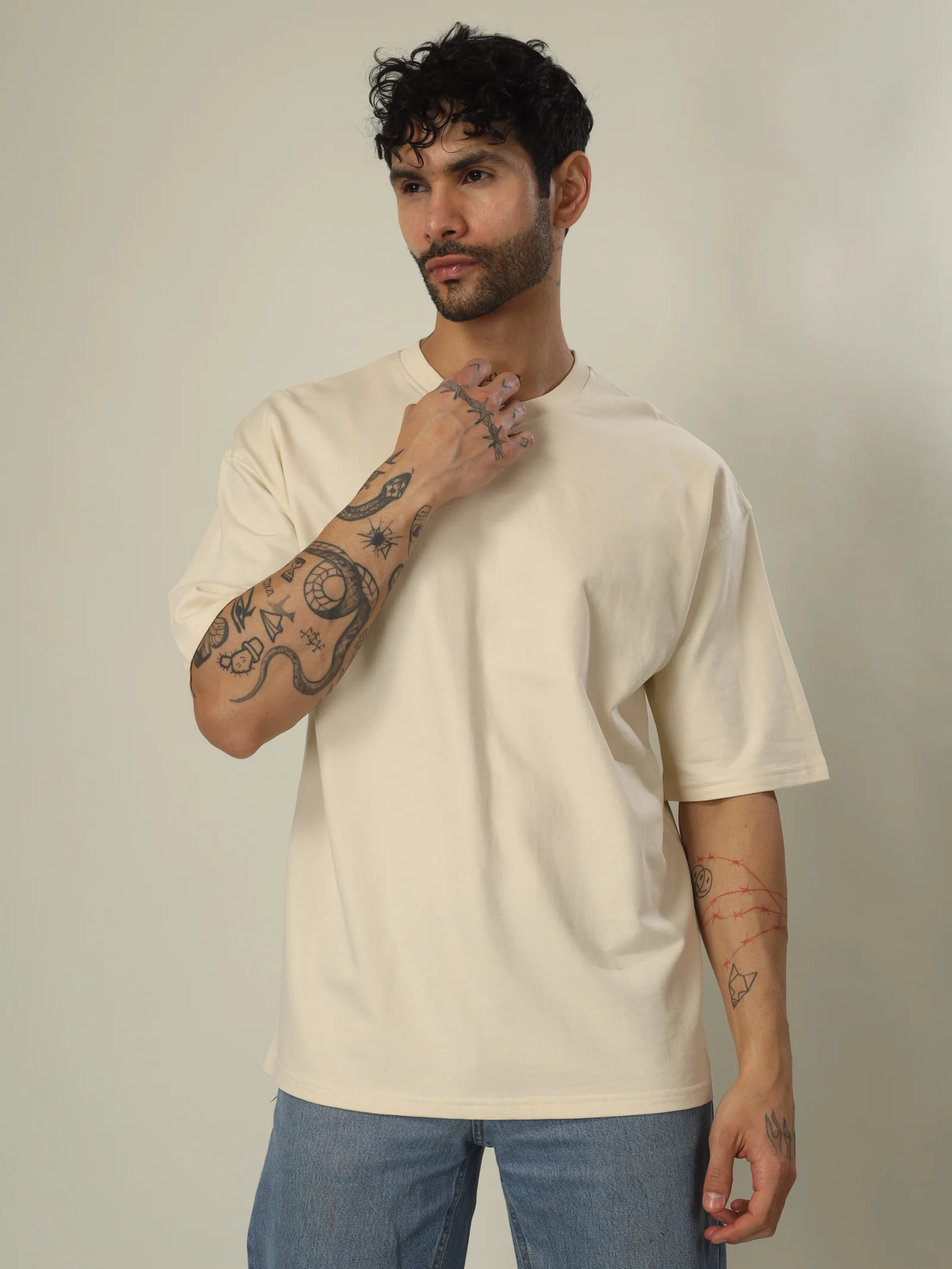 French Terry Cotton 240Gsm-Unisex Oversized T-shirt