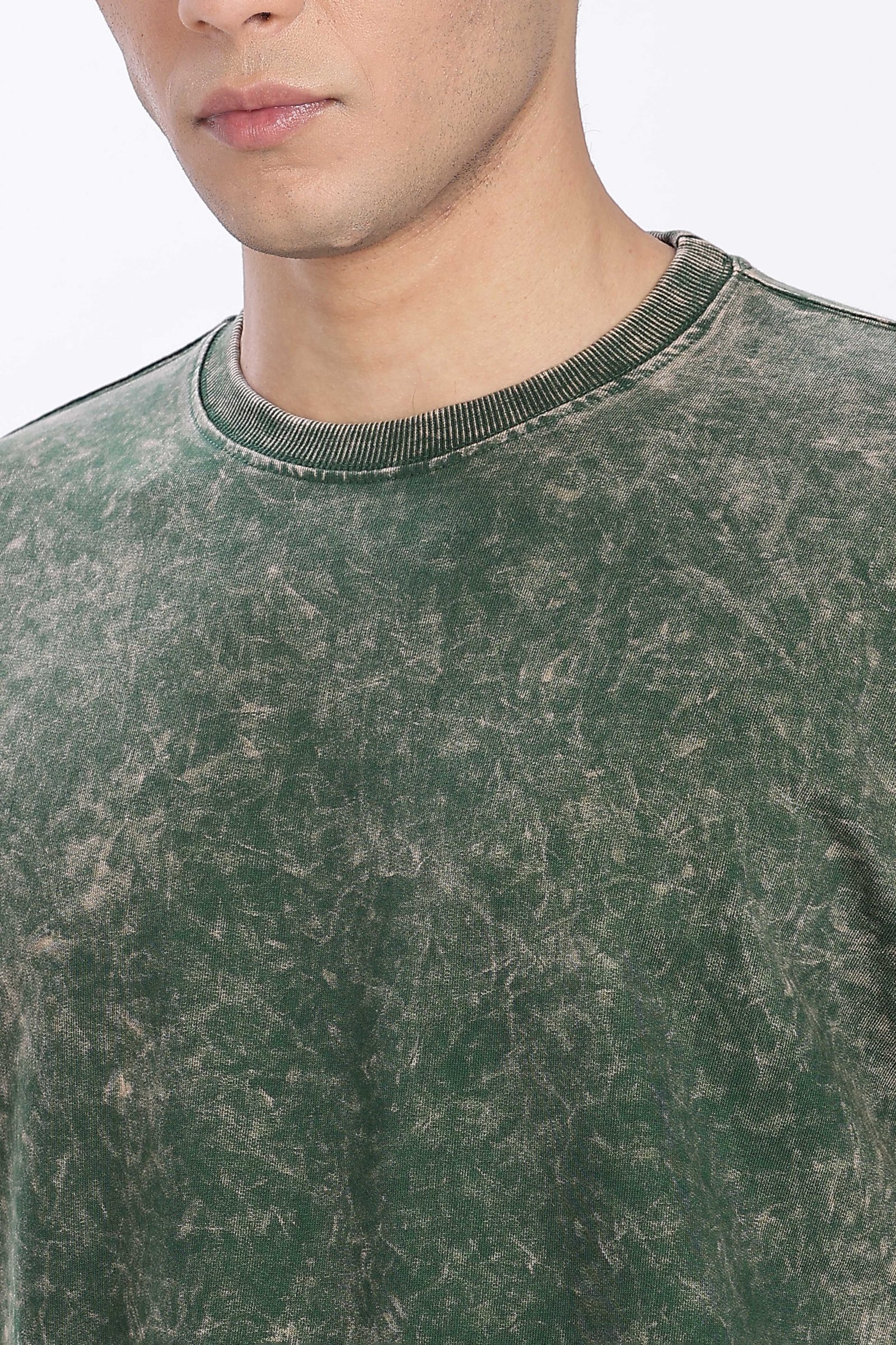 French Terry Cotton Acid Wash 240Gsm- Unisex Oversized T-Shirt