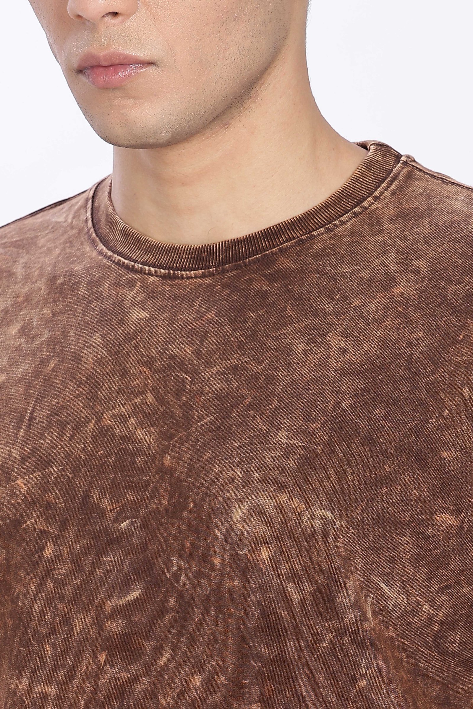 French Terry Cotton Acid Wash 240Gsm- Unisex Oversized T-Shirt