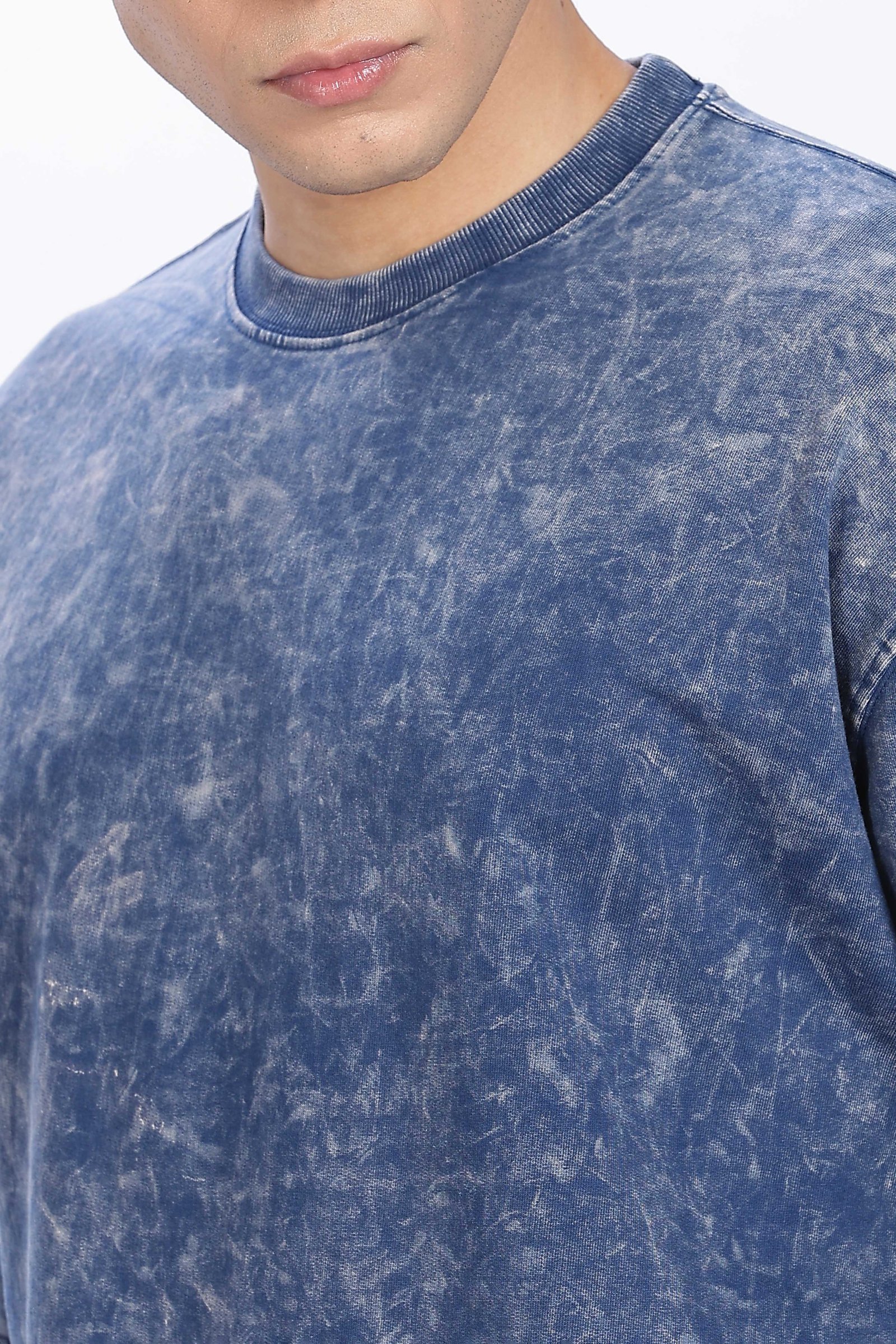 French Terry Cotton Acid Wash 240Gsm- Unisex Oversized T-Shirt
