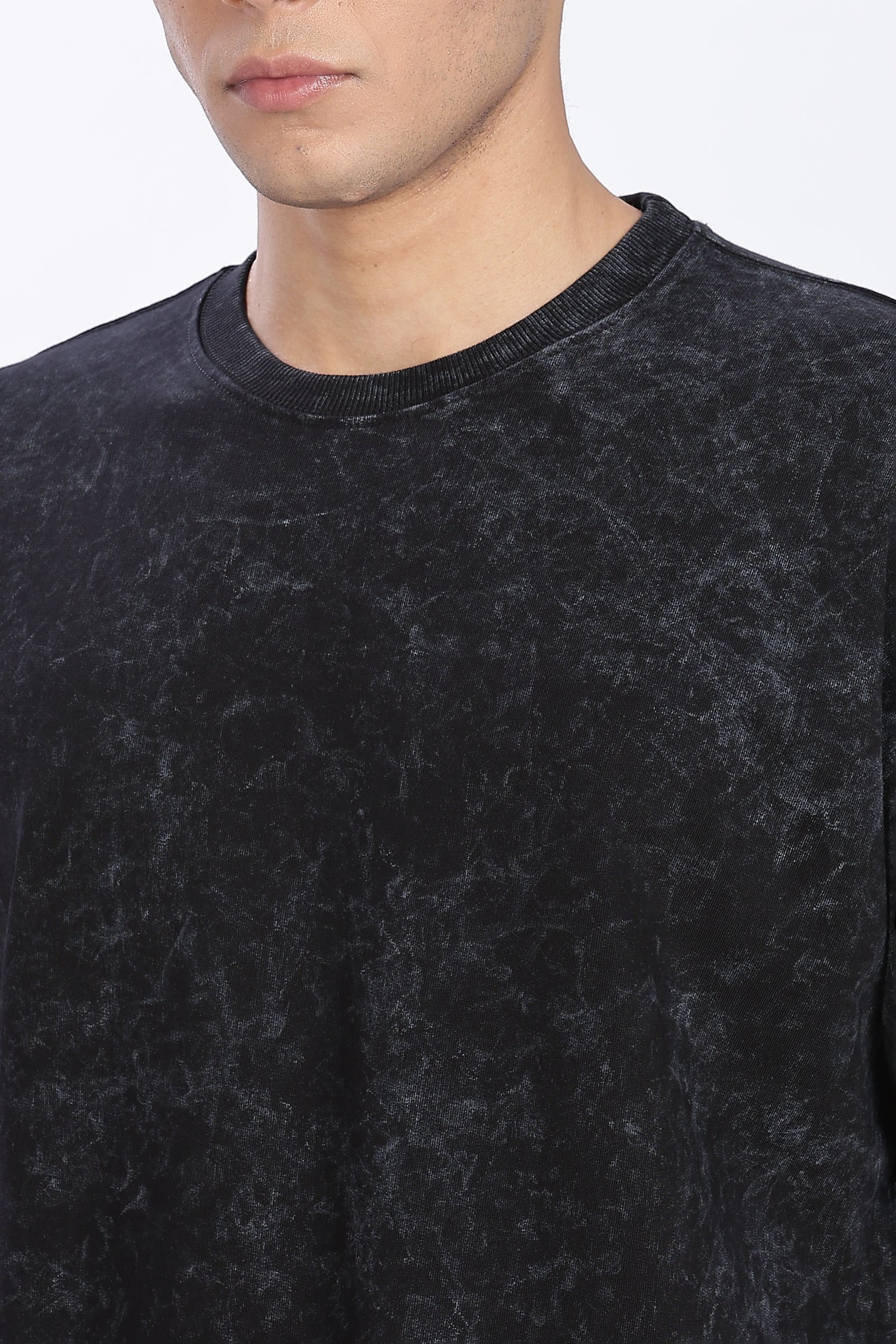 French Terry Cotton Acid Wash 240Gsm- Unisex Oversized T-Shirt