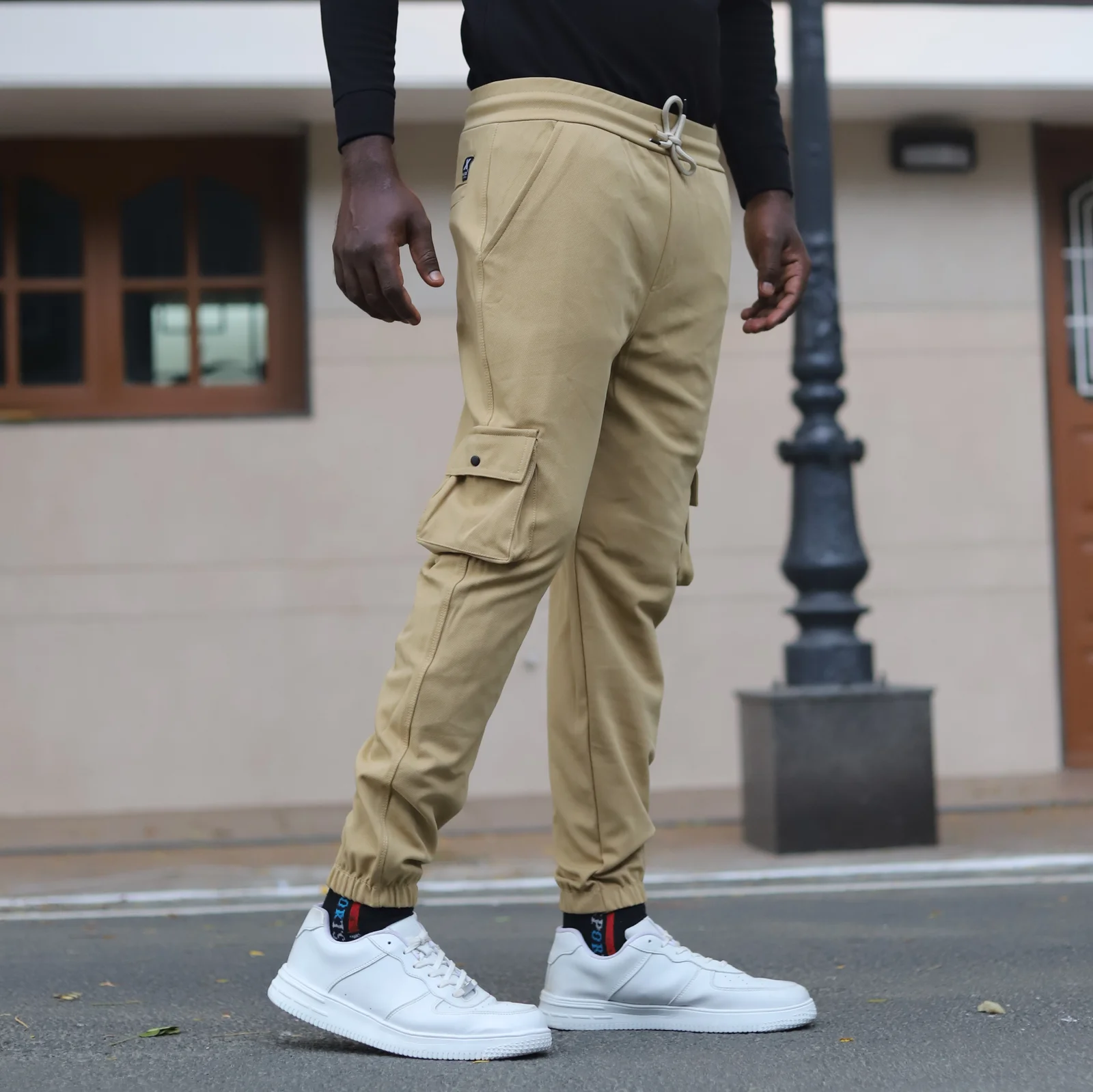 Lycra Cargo Pants With Five Pocket (Sandal)