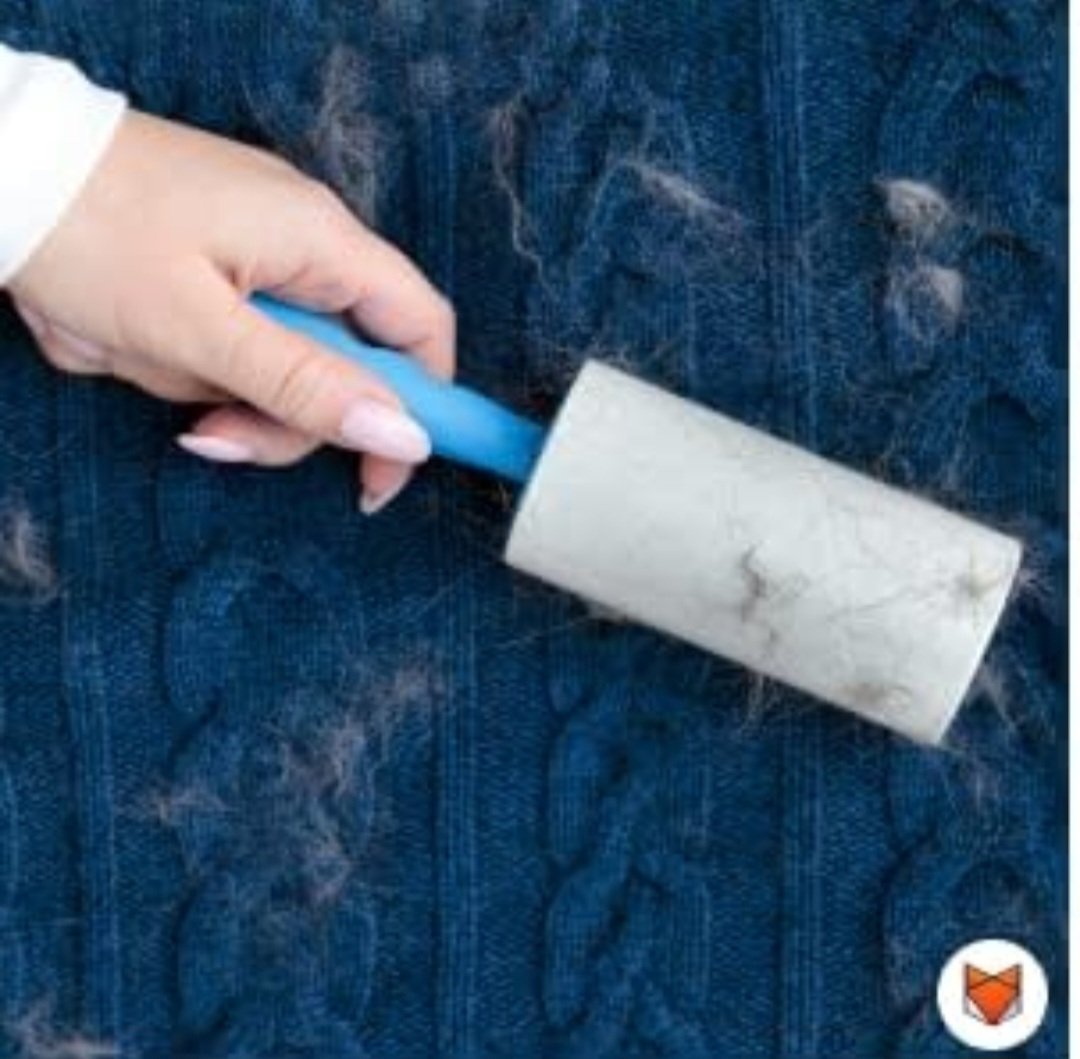 Sticky Roller Brush for Clothes (Remover with Handle)