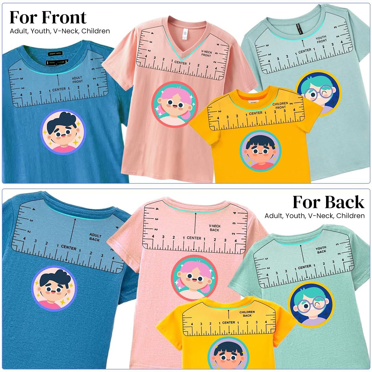 Tshirt Ruler Guide for Vinyl Alignment and Center Designs