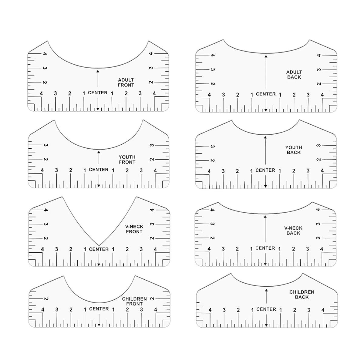 Tshirt Ruler Guide for Vinyl Alignment and Center Designs